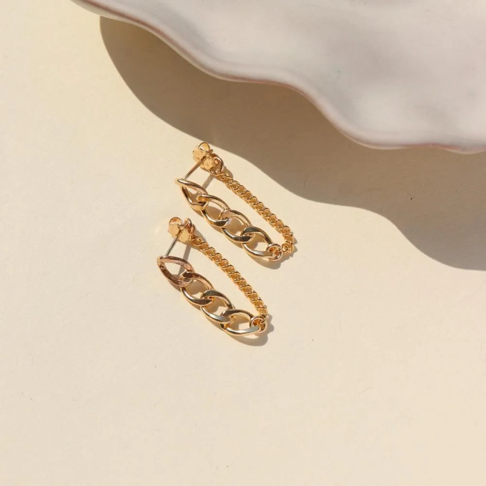 Alex Chain Studs sold by Token Jewelry