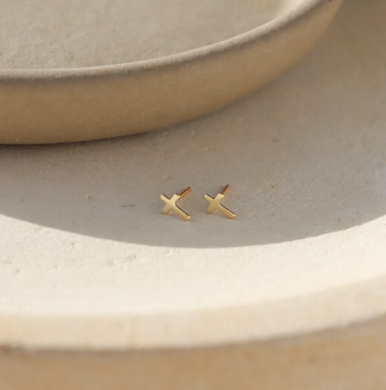 Cross Studs sold by Token Jewelry