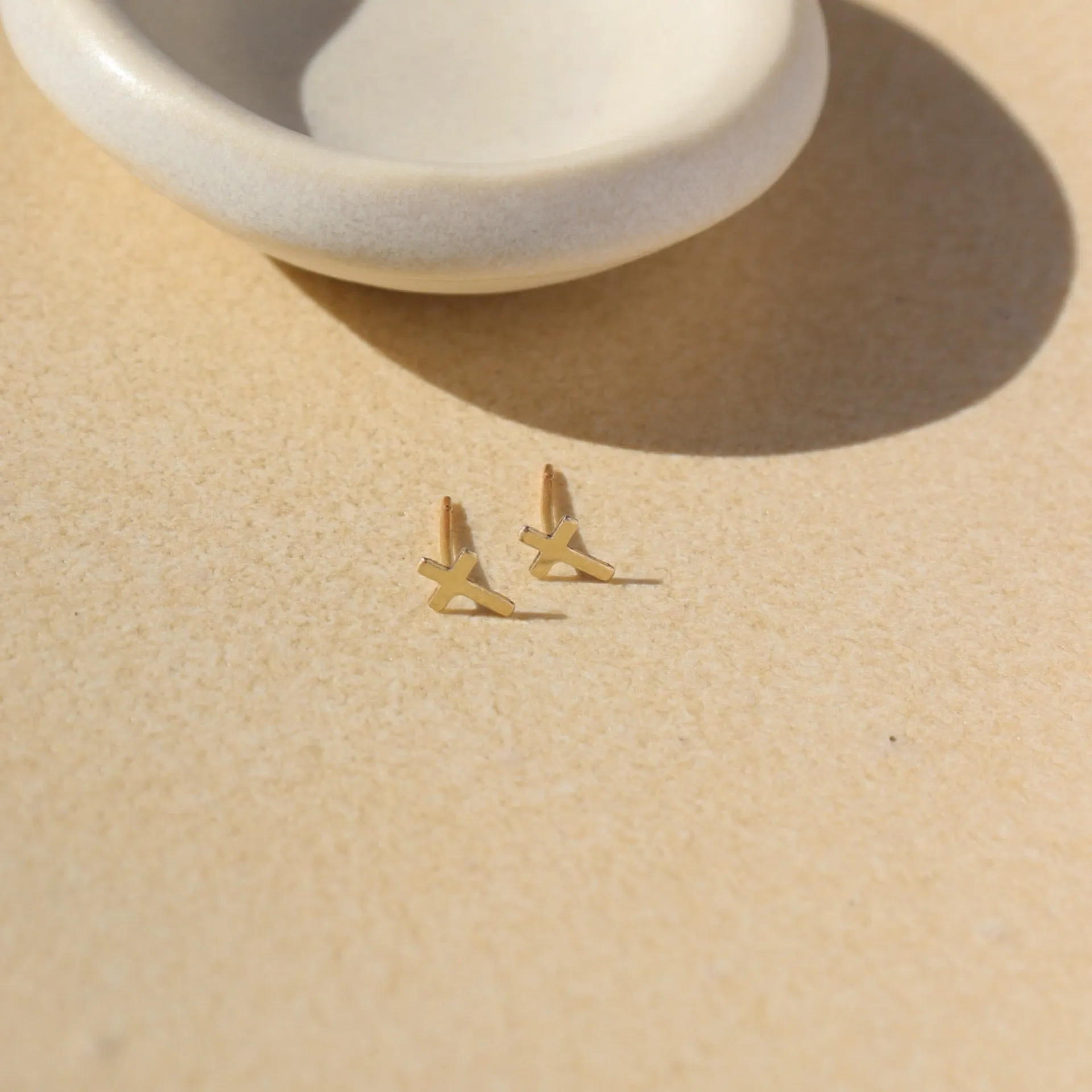 Cross Studs sold by Token Jewelry product image thumbnail 2