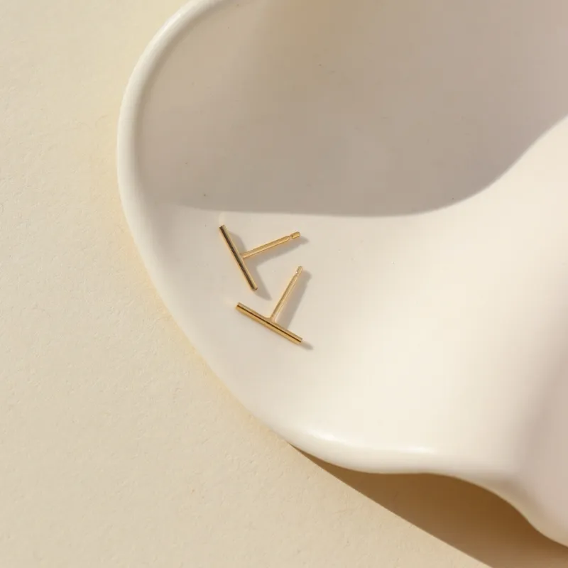 Bar Studs sold by Token Jewelry