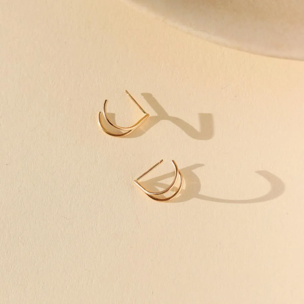 Wishbone Studs sold by Token Jewelry product image thumbnail 3