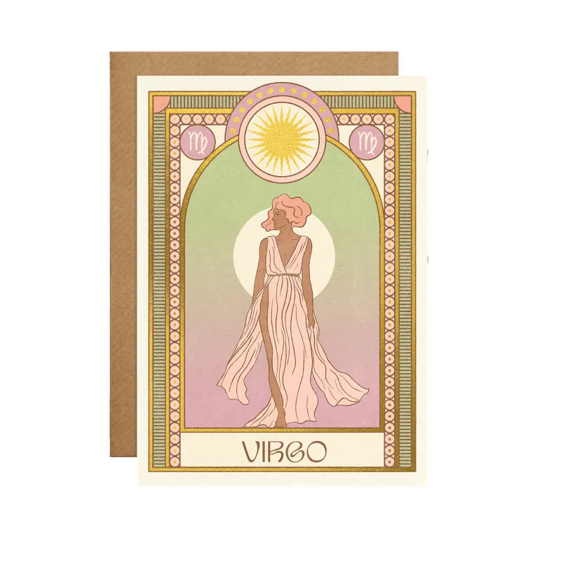 Virgo Zodiac Card sold by Token Jewelry