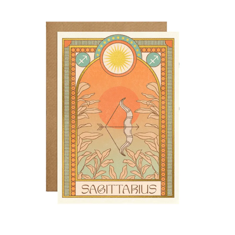 Sagittarius Zodiac Card sold by Token Jewelry