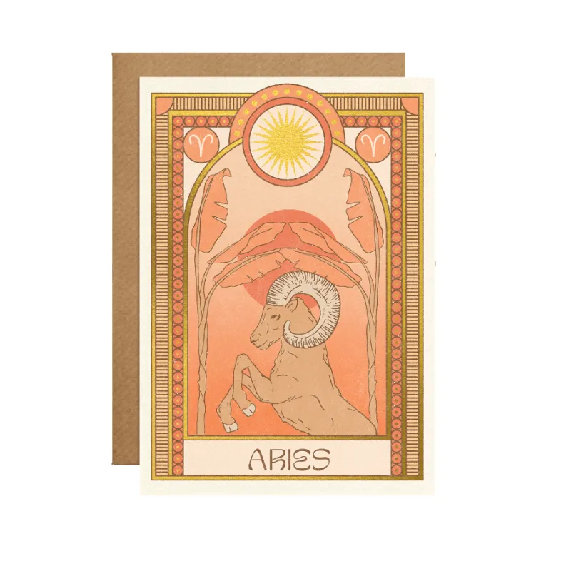 Aries Zodiac Card sold by Token Jewelry