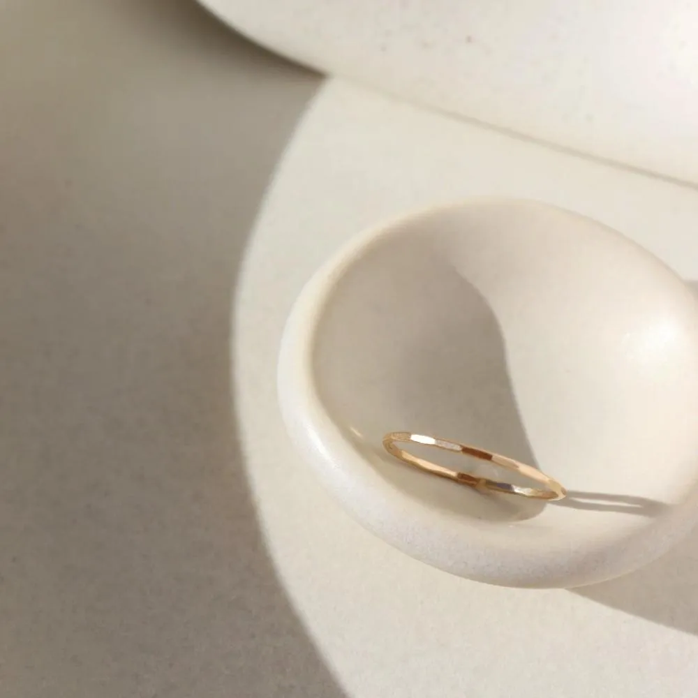 Simple Band in 14k Gold sold by Token Jewelry product image thumbnail 3