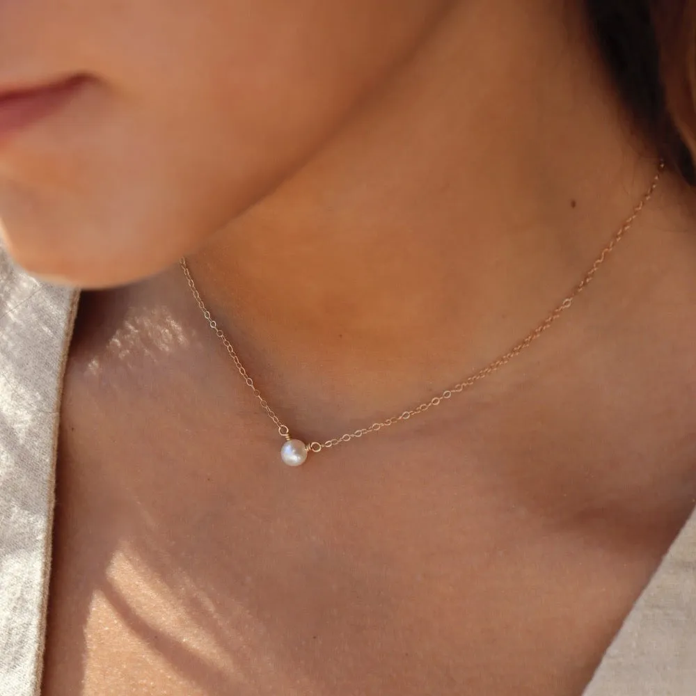 Margot Necklace in 14k Gold sold by Token Jewelry product image thumbnail 2