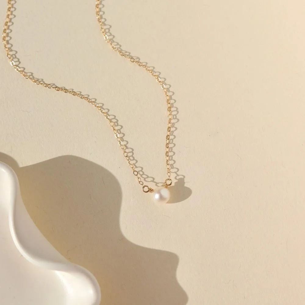 Margot Necklace in 14k Gold sold by Token Jewelry