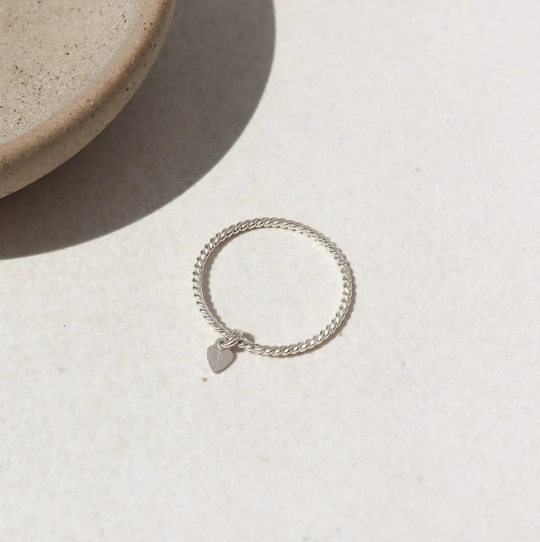 Heart Charmed Ring sold by Token Jewelry product image thumbnail 2