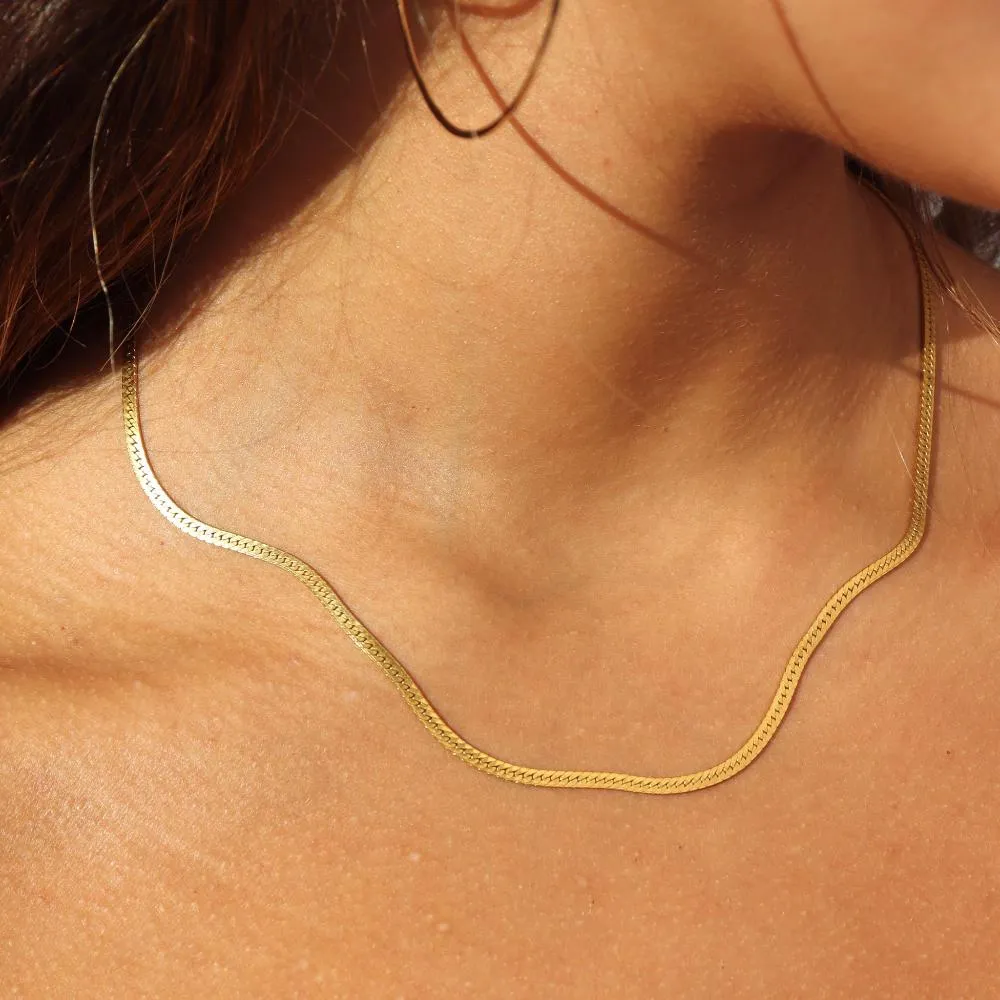 Luxe Herringbone Chain sold by Token Jewelry product image thumbnail 2