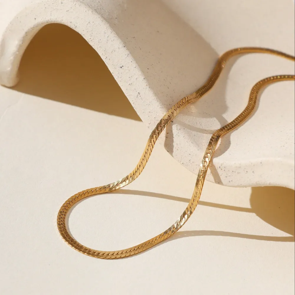 Luxe Herringbone Chain sold by Token Jewelry