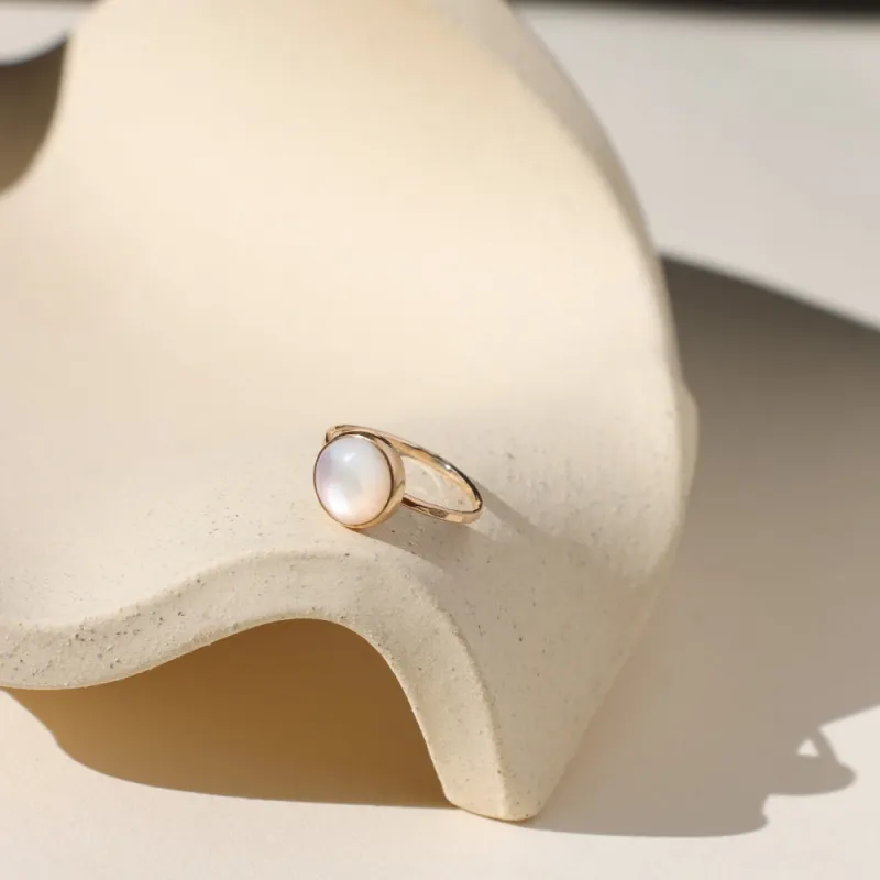 Mother of Pearl Ring sold by Token Jewelry