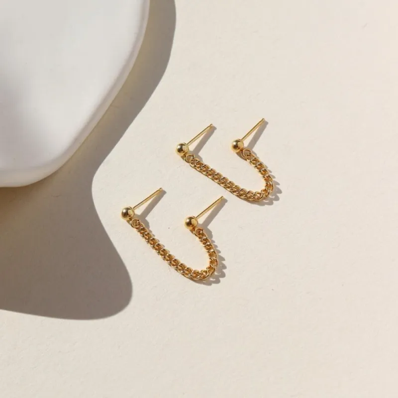 La Mer Double Studs made by Token Jewelry