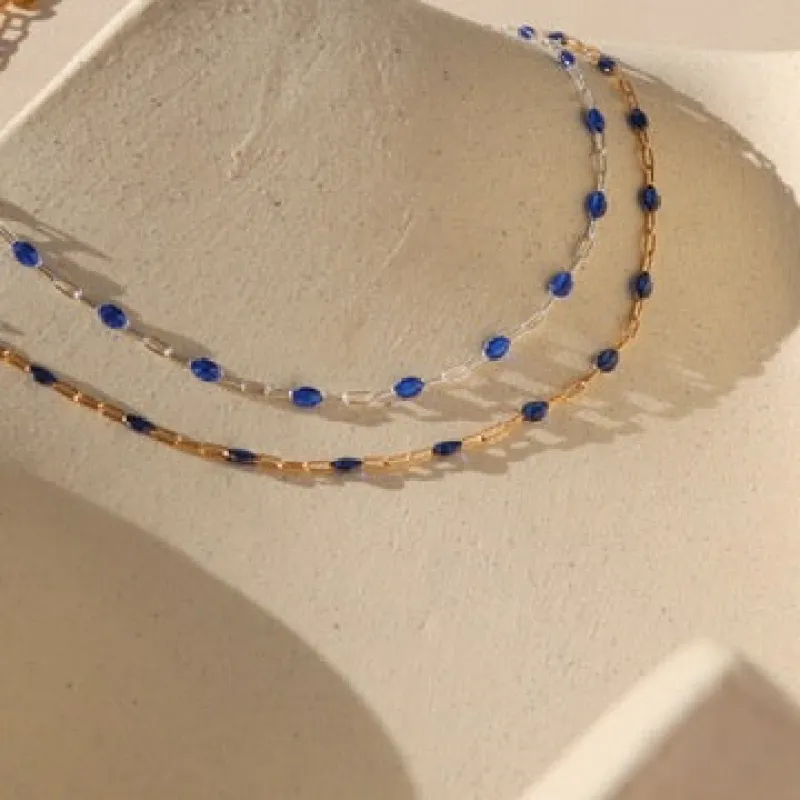 Sapphire Gemlink Choker sold by Token Jewelry