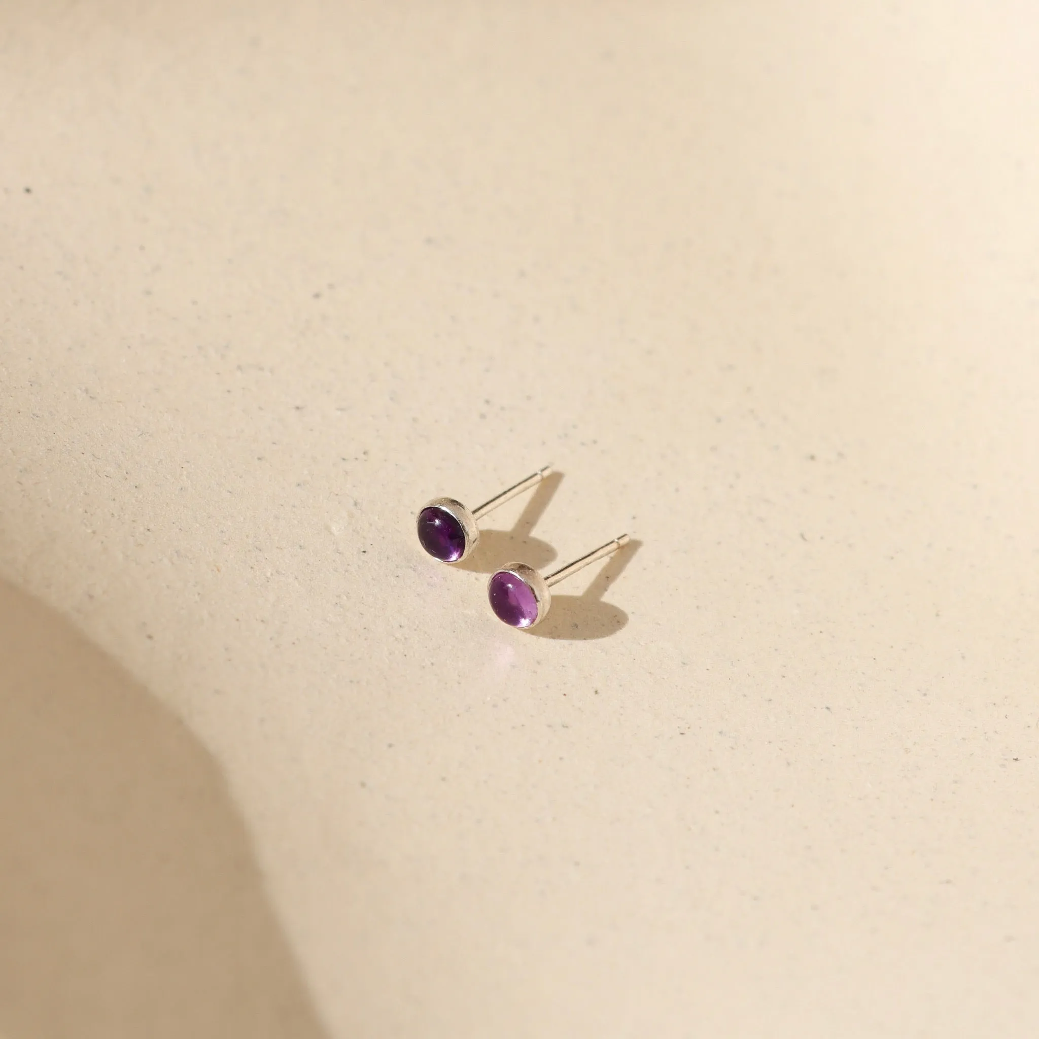 Amethyst Studs sold by Token Jewelry product image thumbnail 2
