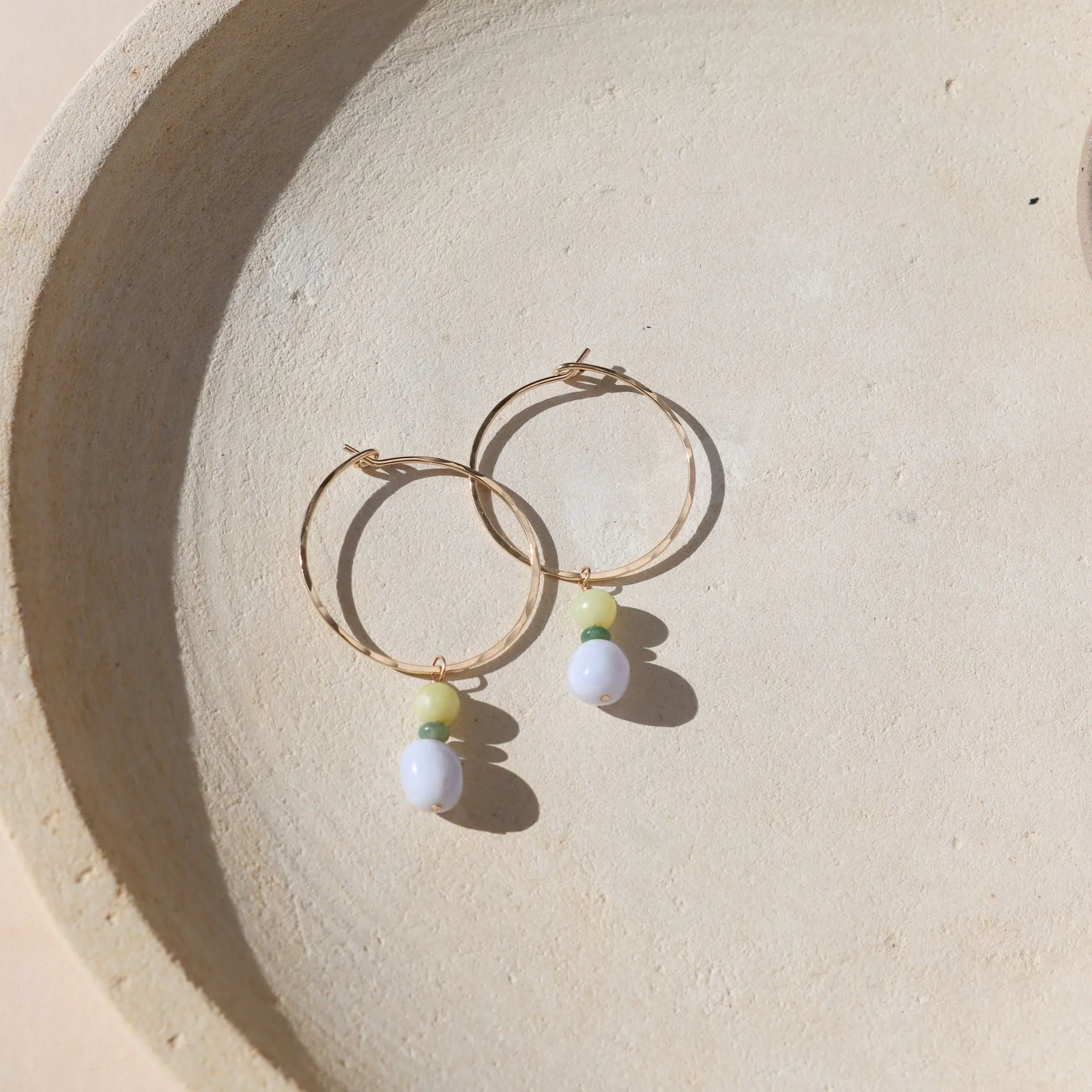Lemon + Lace Hoops sold by Token Jewelry product image thumbnail 4