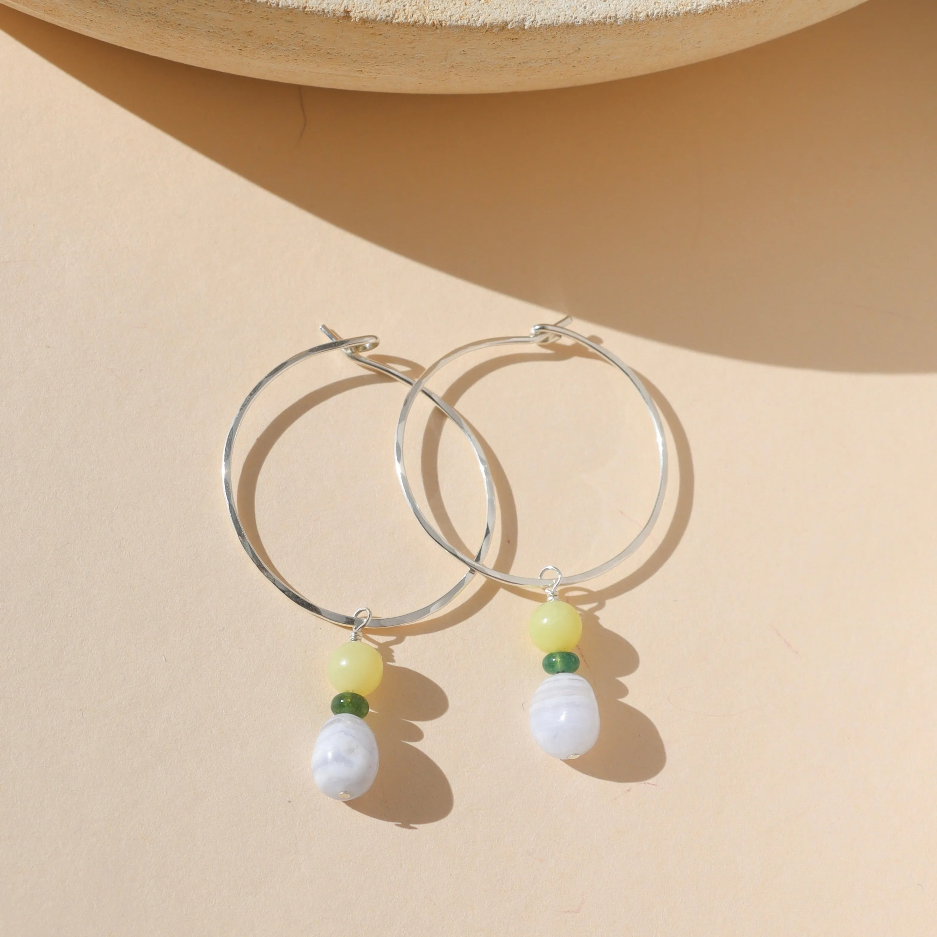 Lemon + Lace Hoops sold by Token Jewelry product image thumbnail 2