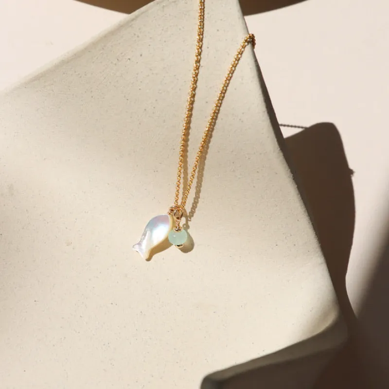 Fresh Catch Charm Necklace made by Token Jewelry