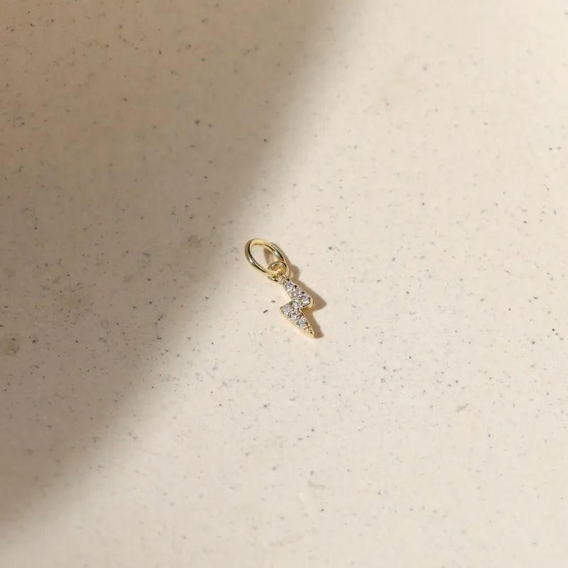 Lightning Bolt Charm made by Token Jewelry