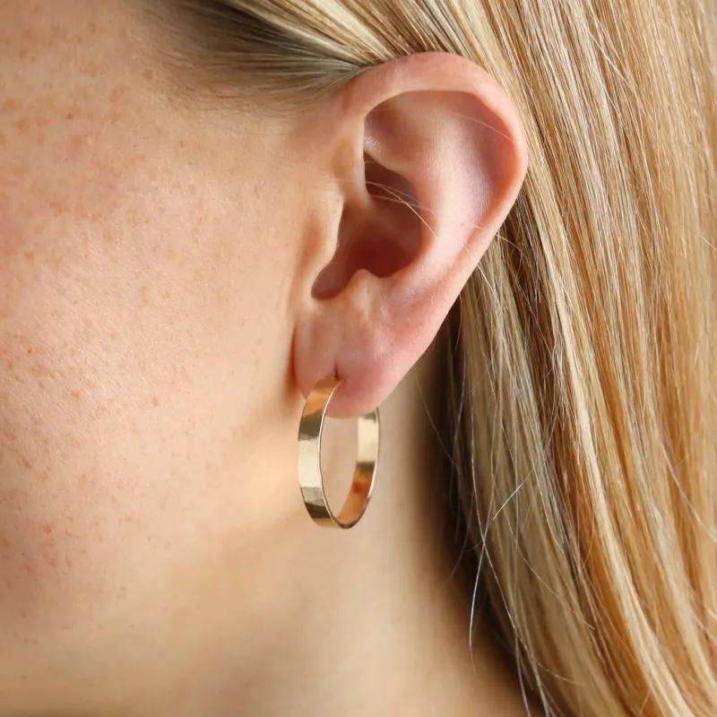 Medium Mirage Hoops made by Token Jewelry