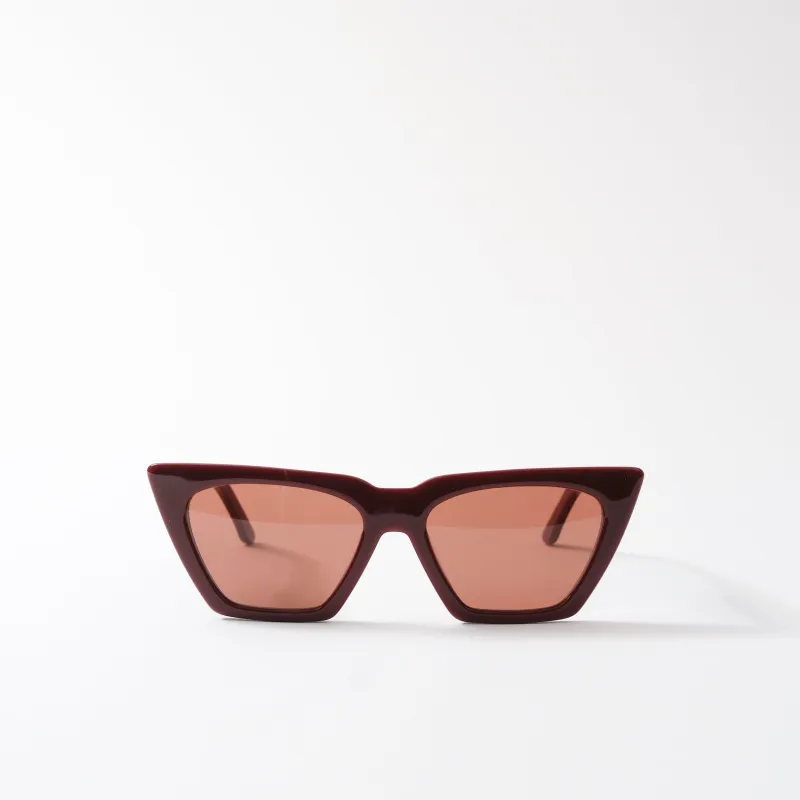 Carla Colour Modan Sunglasses in Regent Red sold by LINDQUIST