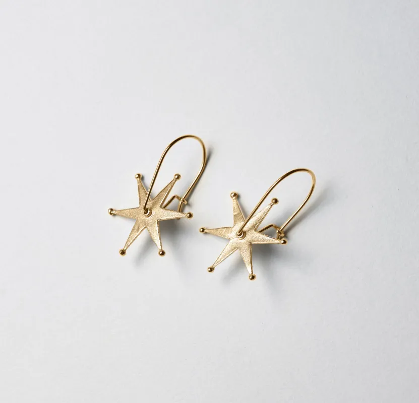 RForm Spur Earrings in Gold made by LINDQUIST