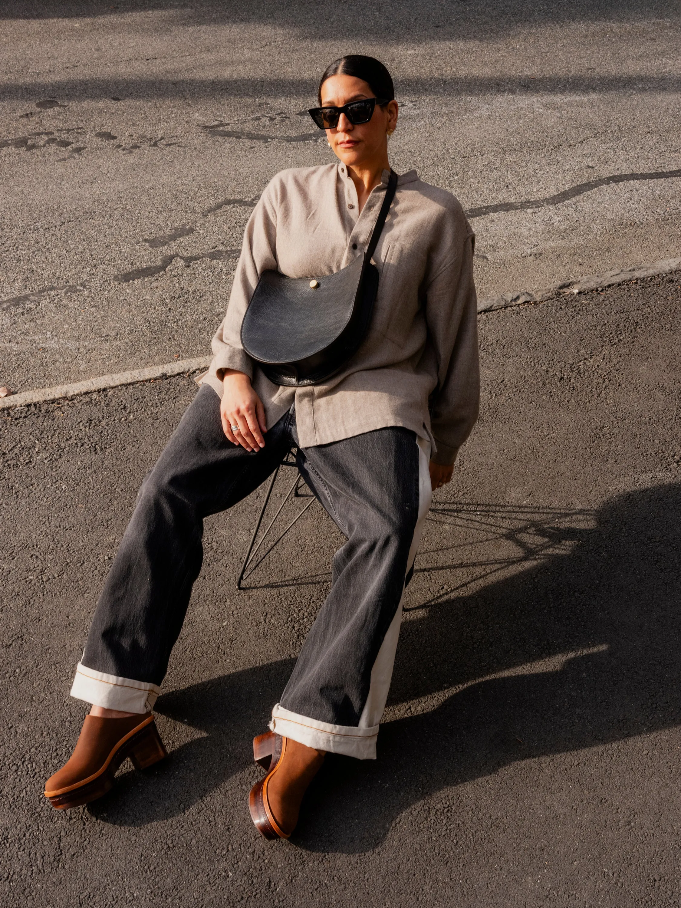 Carla Colour Modan Sunglasses in Midnight Black sold by LINDQUIST product image thumbnail 5