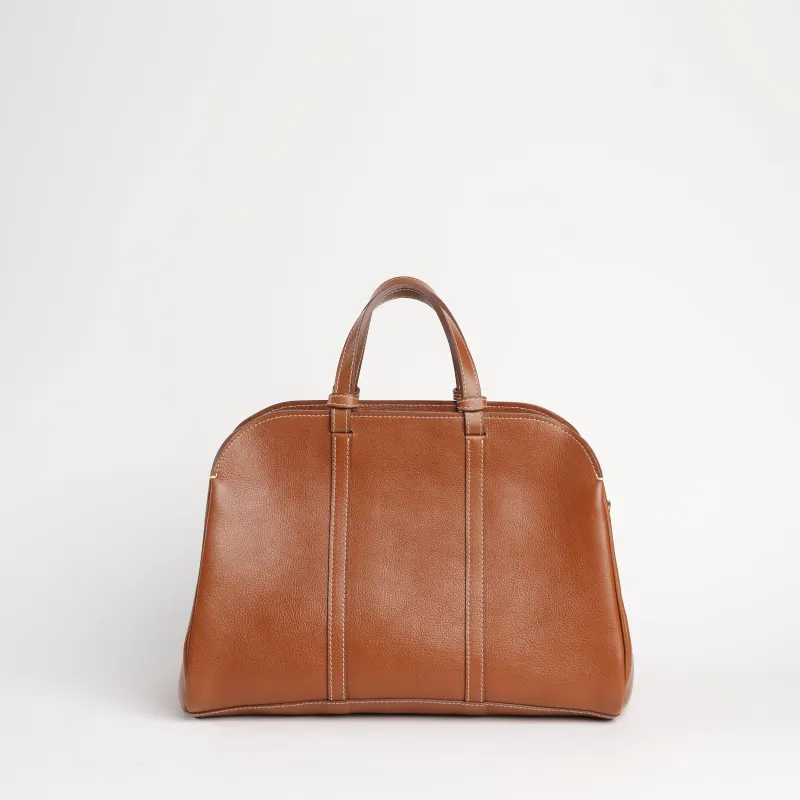 Rhodes Small Duffel in Leather Brown sold by LINDQUIST