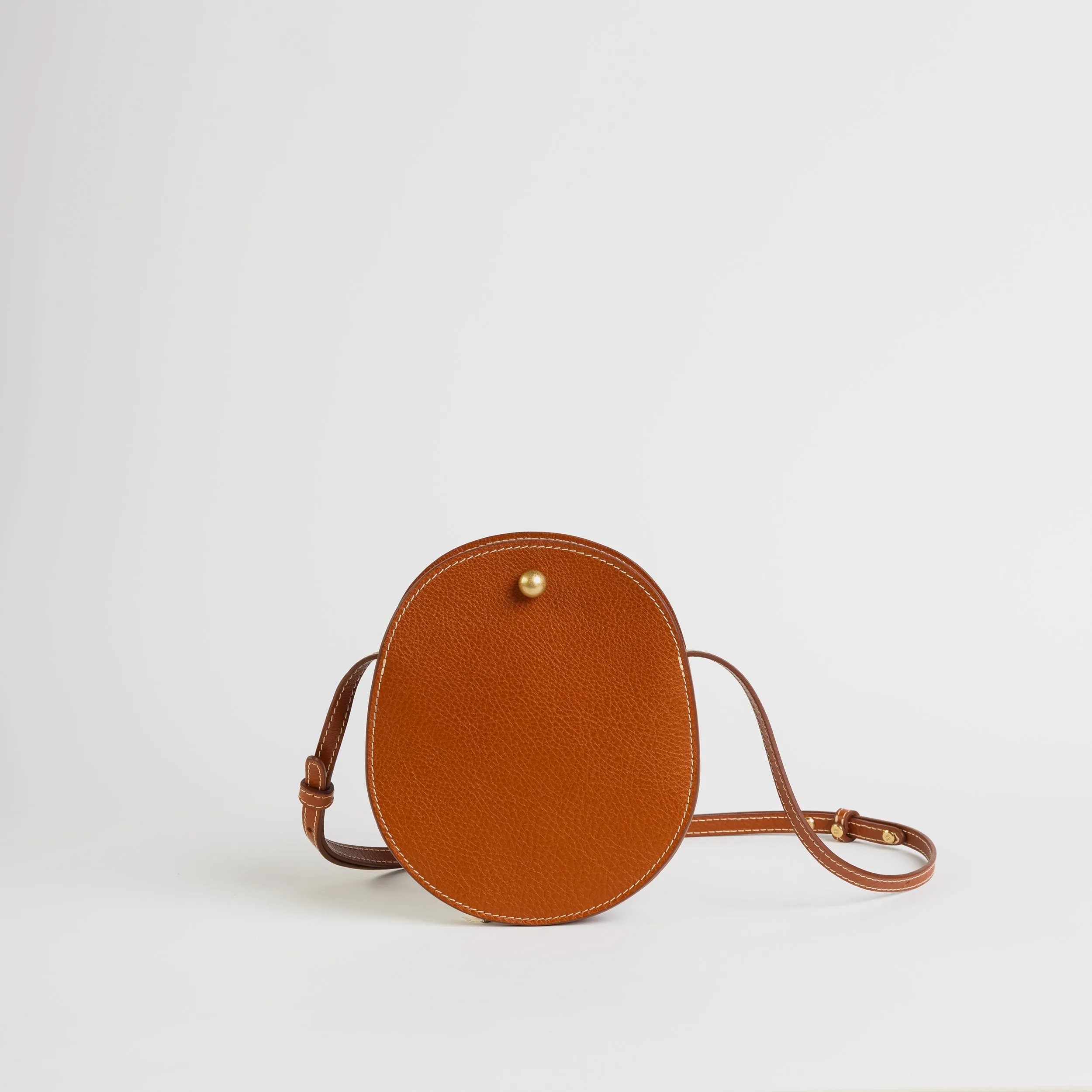 Mini Eggi in Leather Brown sold by LINDQUIST
