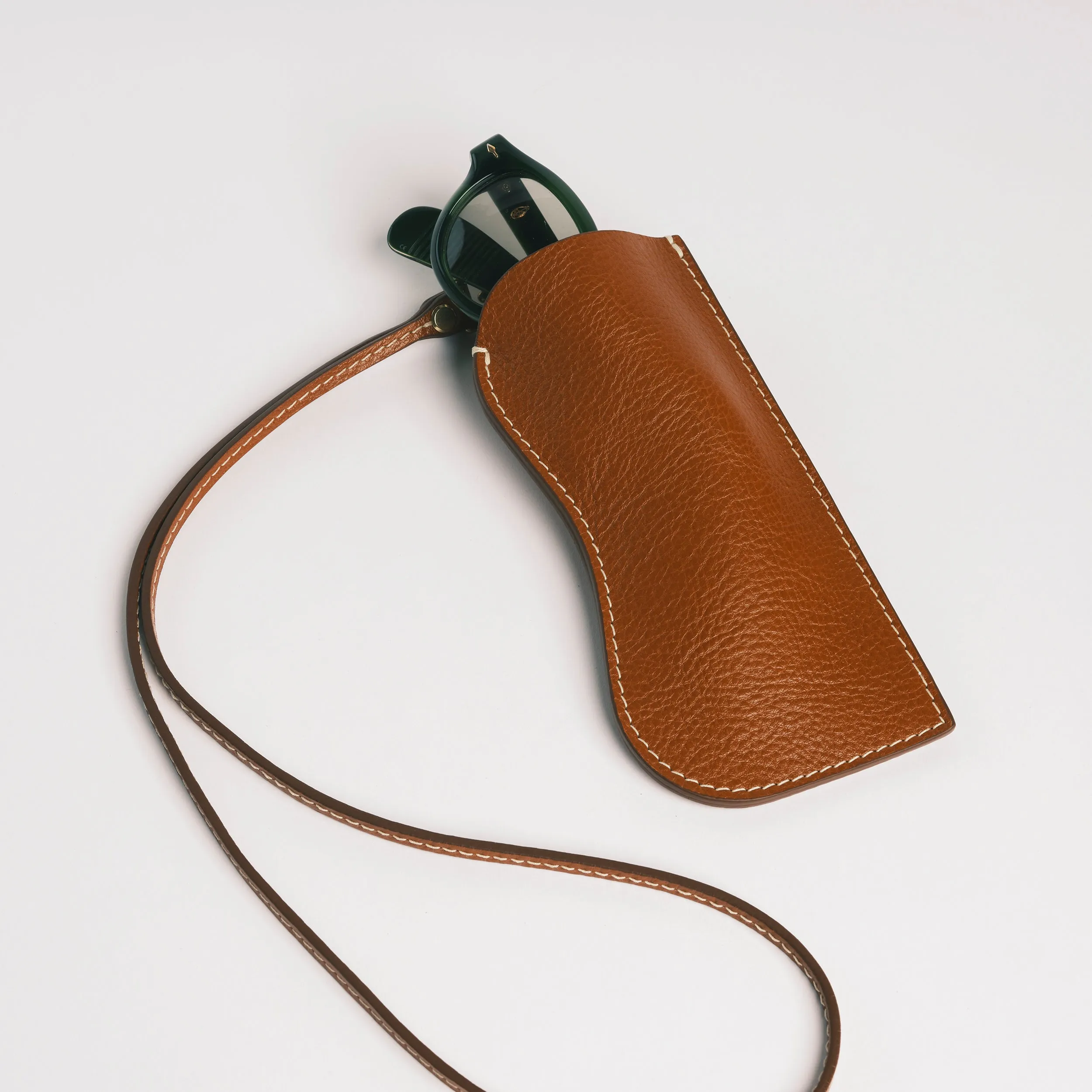 Ceci Sunglass Case in Leather Brown sold by LINDQUIST product image thumbnail 2
