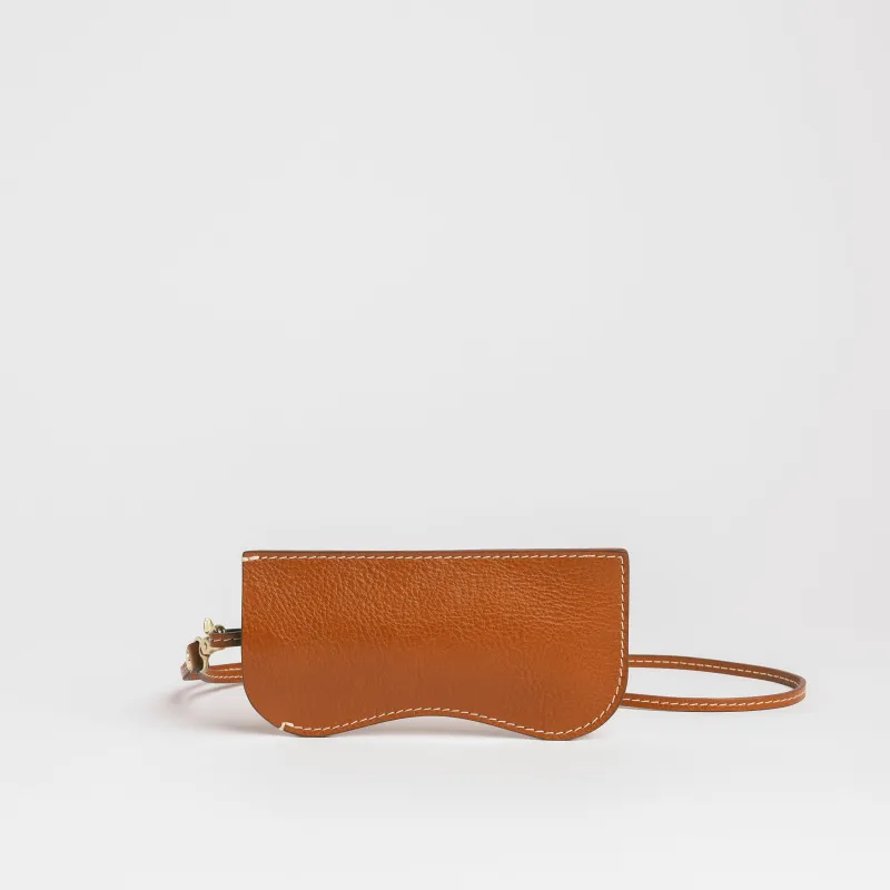 Ceci Sunglass Case in Leather Brown sold by LINDQUIST
