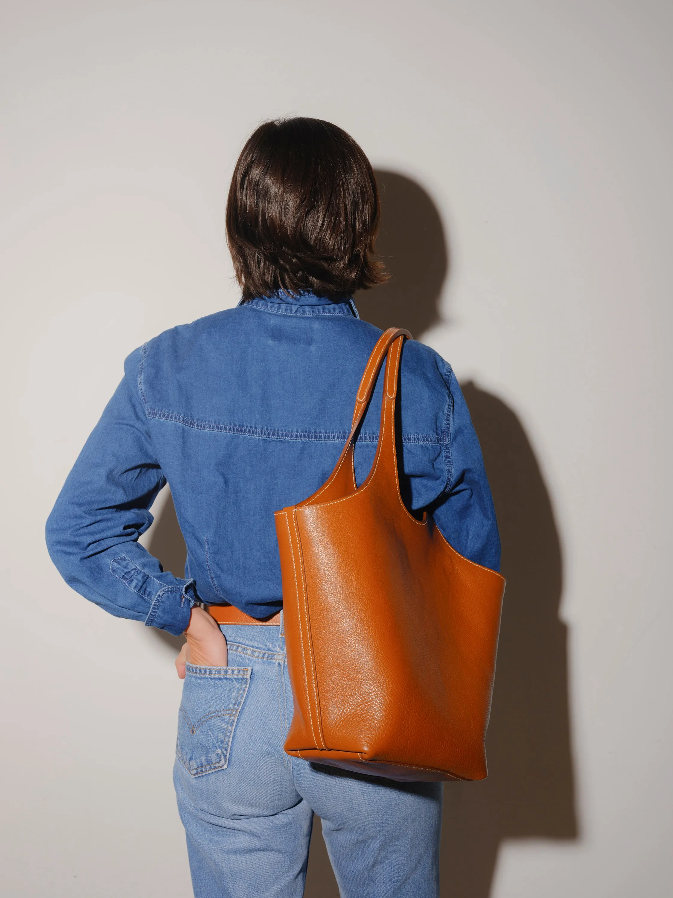 Big Ama in Leather Brown sold by LINDQUIST product image thumbnail 5