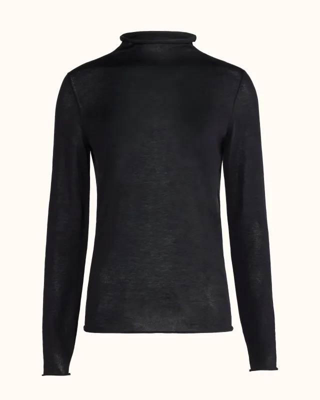 Ella Turtleneck in Black sold by High Sport