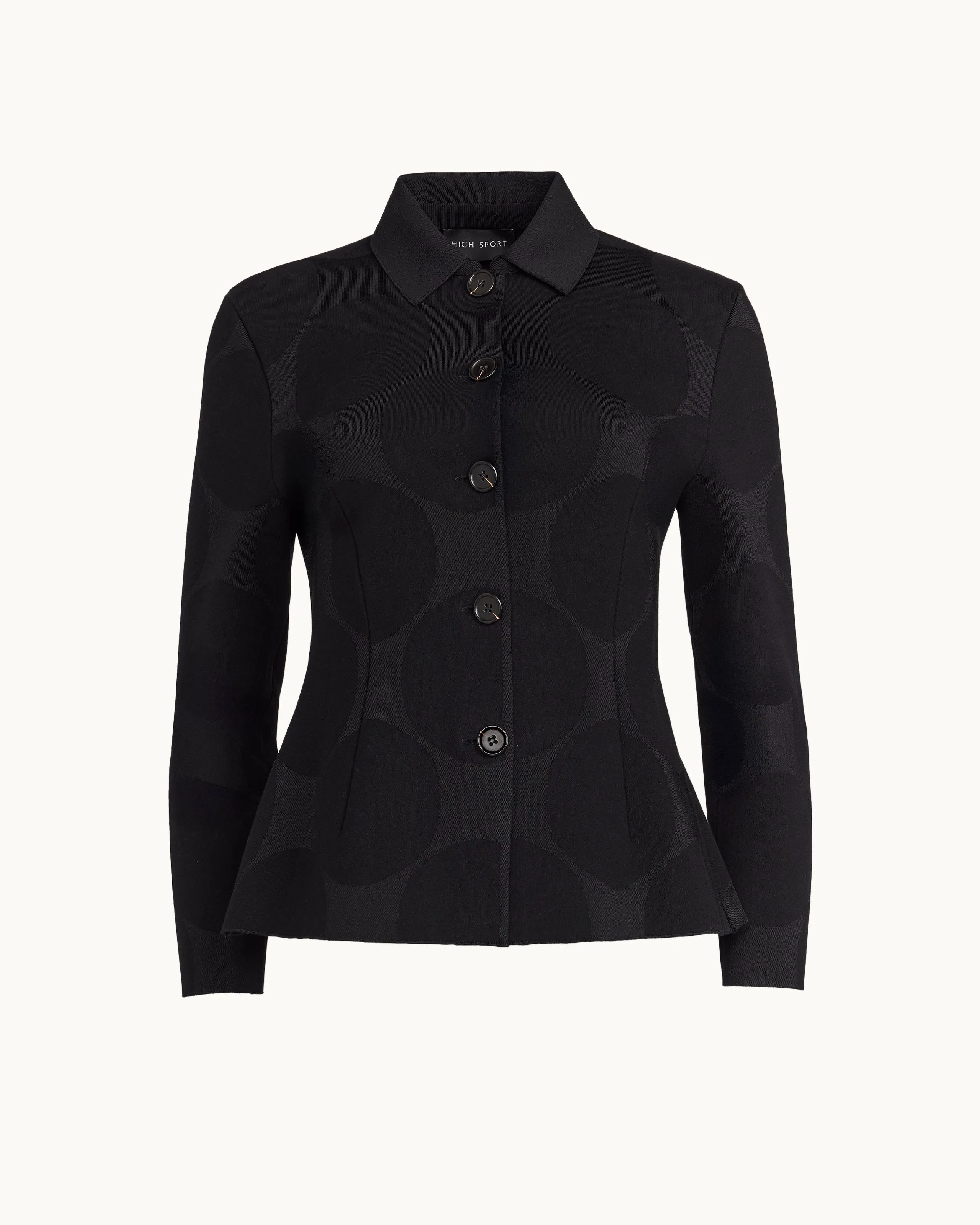 Oliver Jacket in Black Big Dot sold by High Sport