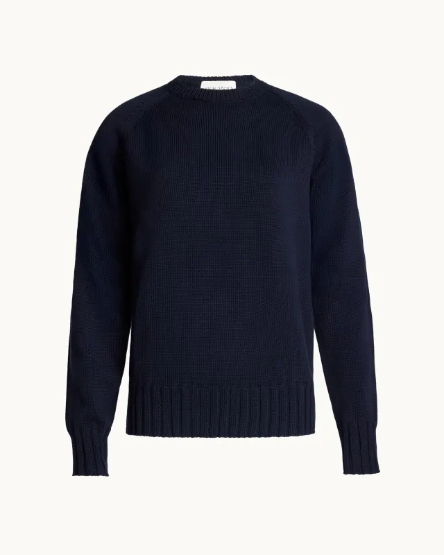 Georgia Sweater in Dark Navy made by High Sport