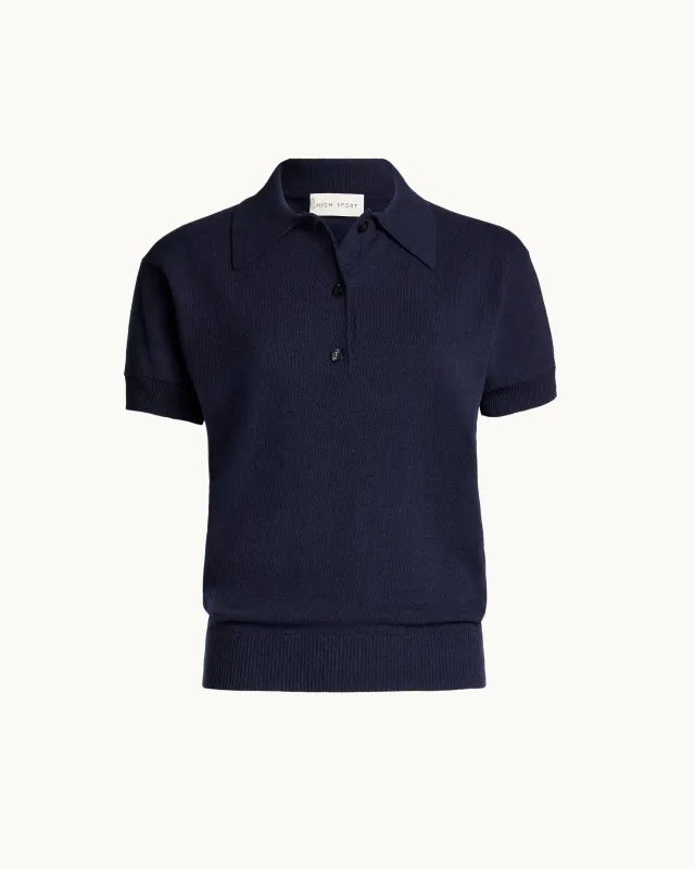 Sylvie Top in Navy sold by High Sport