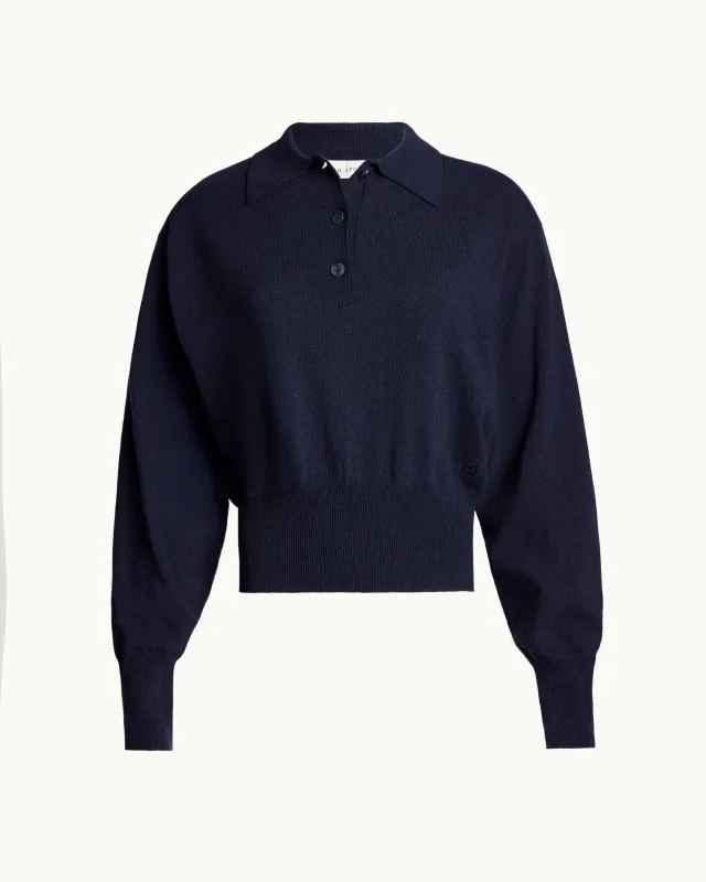 Nancy Polo in Navy sold by High Sport