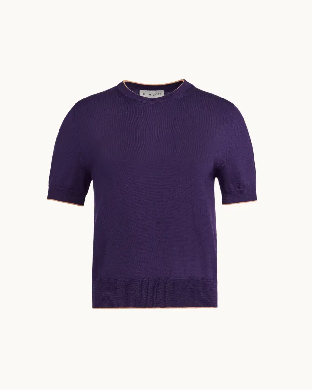 Janis Top in Tipped Grape sold by High Sport