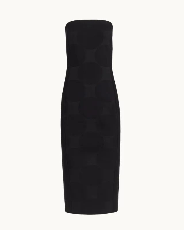 Stella Dress in Black Big Dot sold by High Sport
