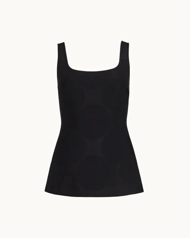 Inna Top in Black Big Dot made by High Sport