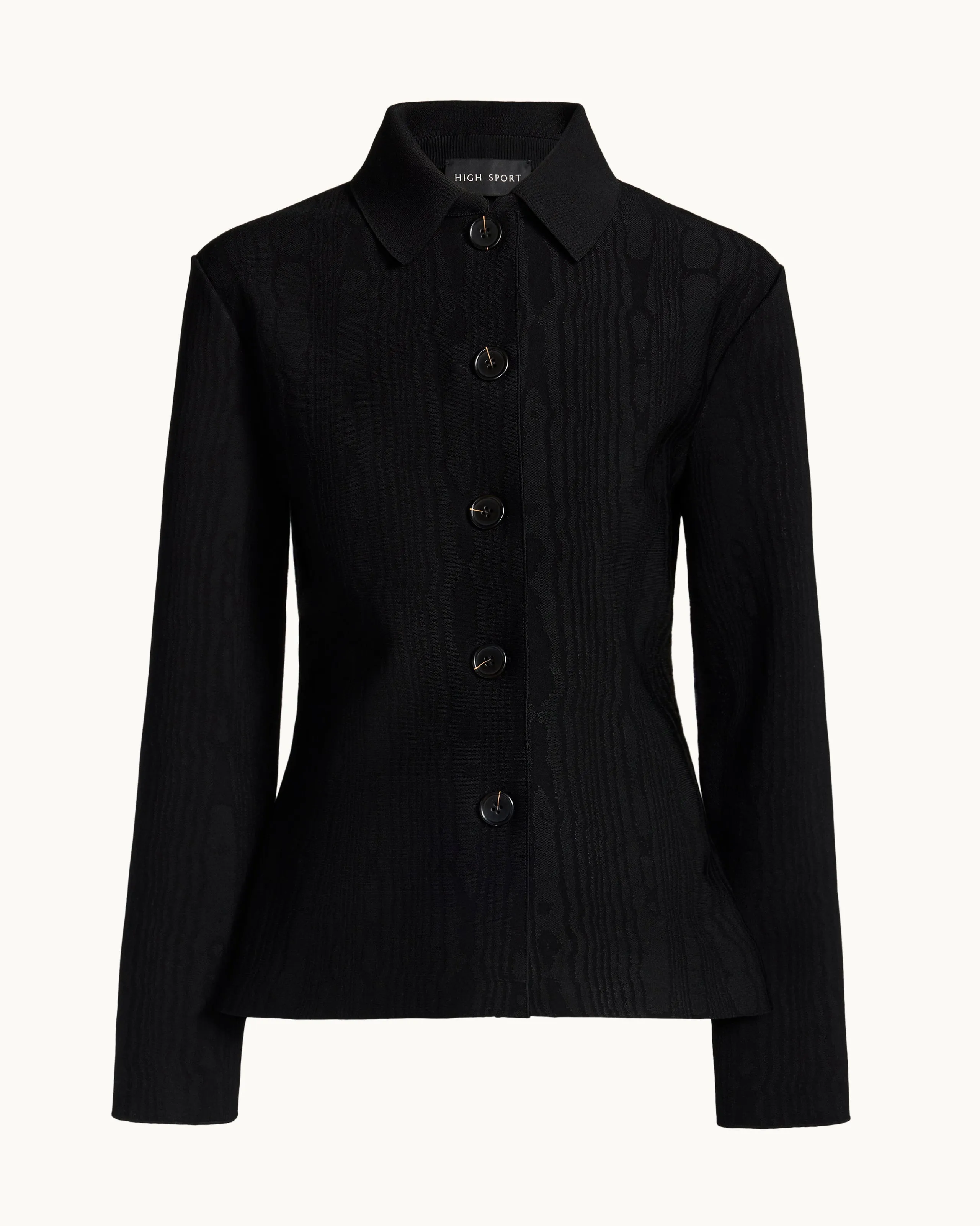 Oliver Jacket in Black Moiré sold by High Sport