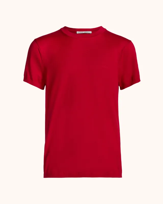 Otis Tee in Red made by High Sport