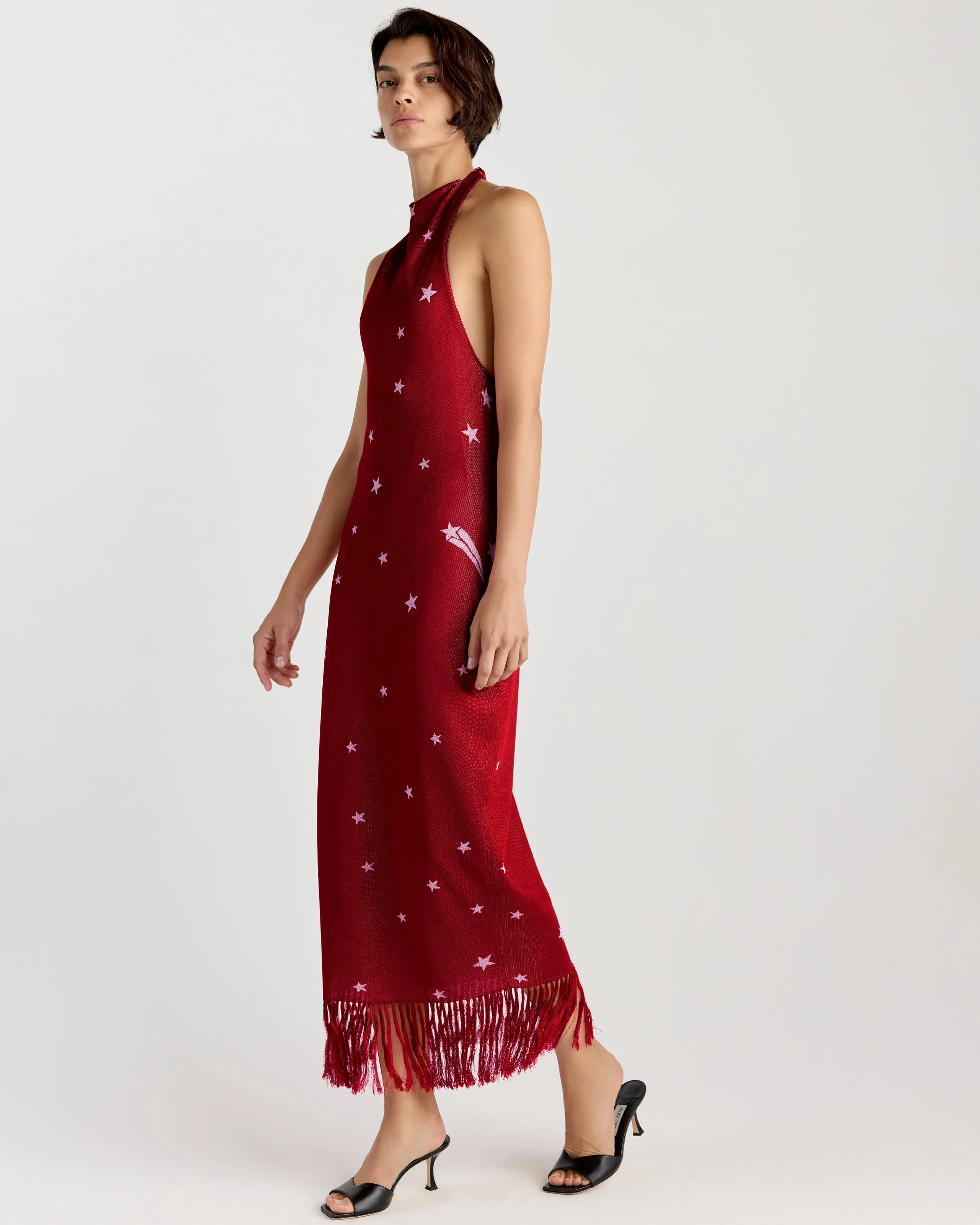 Elton Dress in Ruby/Ivory sold by High Sport product image thumbnail 3