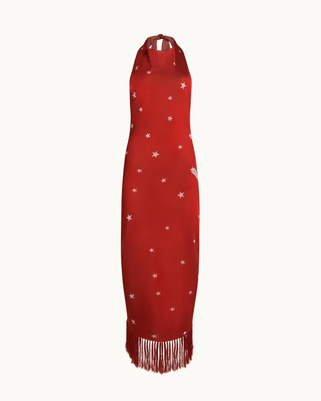 Elton Dress in Ruby/Ivory made by High Sport