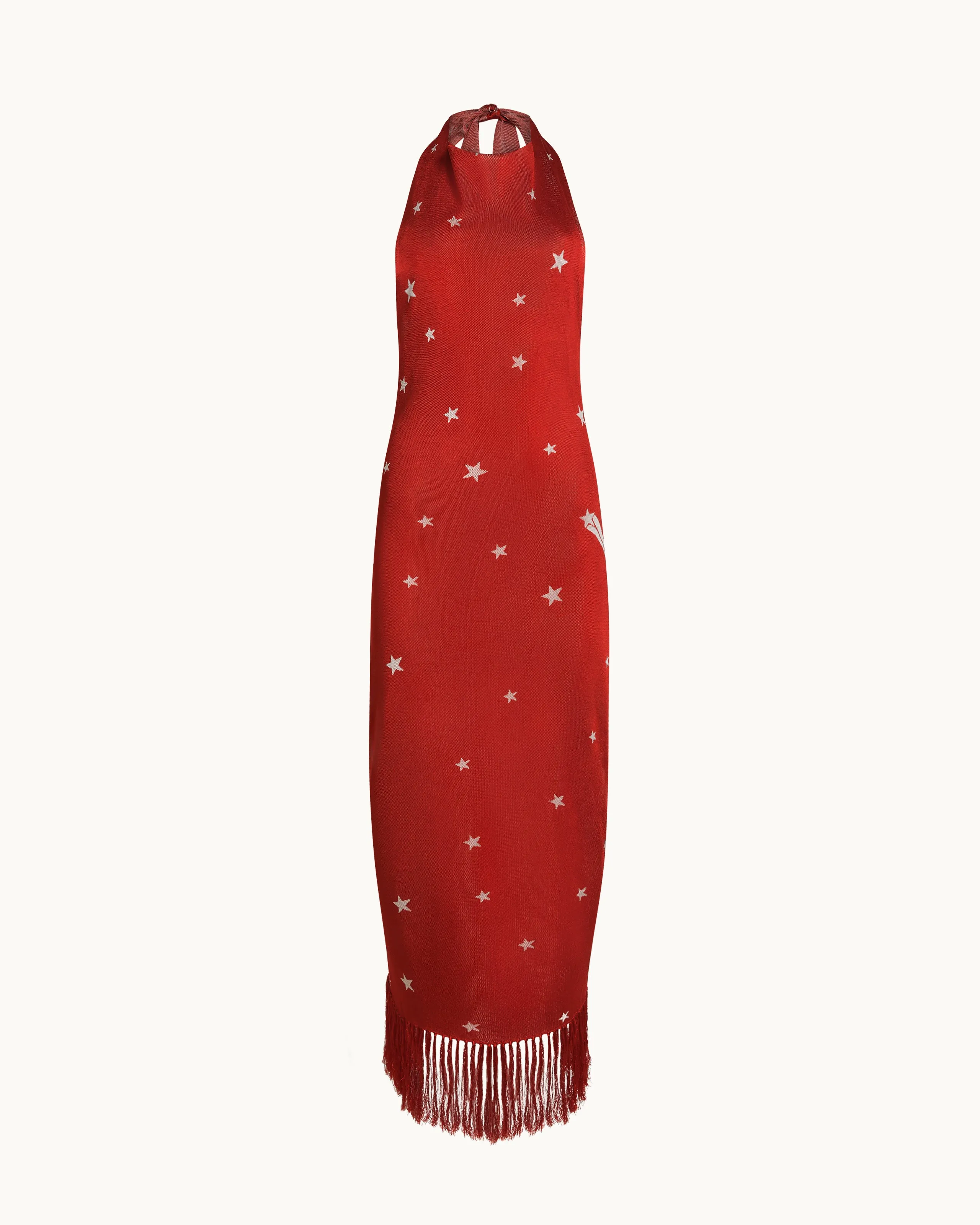Elton Dress in Ruby/Ivory sold by High Sport