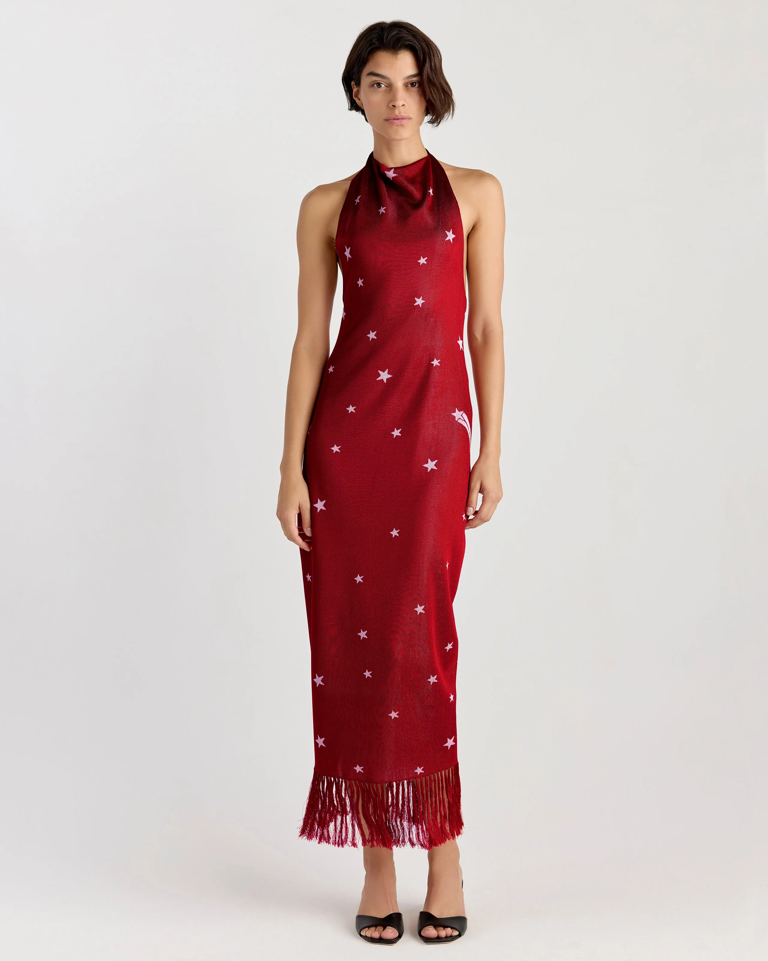 Elton Dress in Ruby/Ivory sold by High Sport product image thumbnail 2