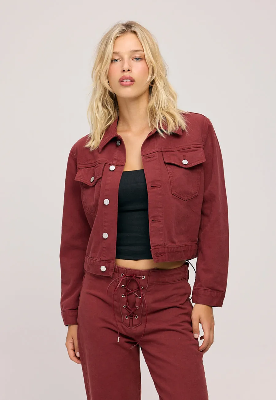 Vice Laced Jacket - Ruby sold by ÉTICA