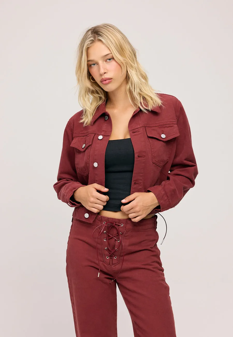 Vice Laced Jacket - Ruby sold by ÉTICA product image thumbnail 2