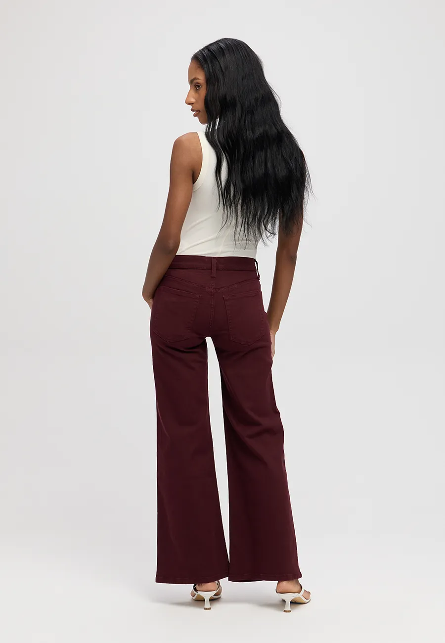 Romi French Wide Leg - Winetasting (FINAL SALE) sold by ÉTICA product image thumbnail 5