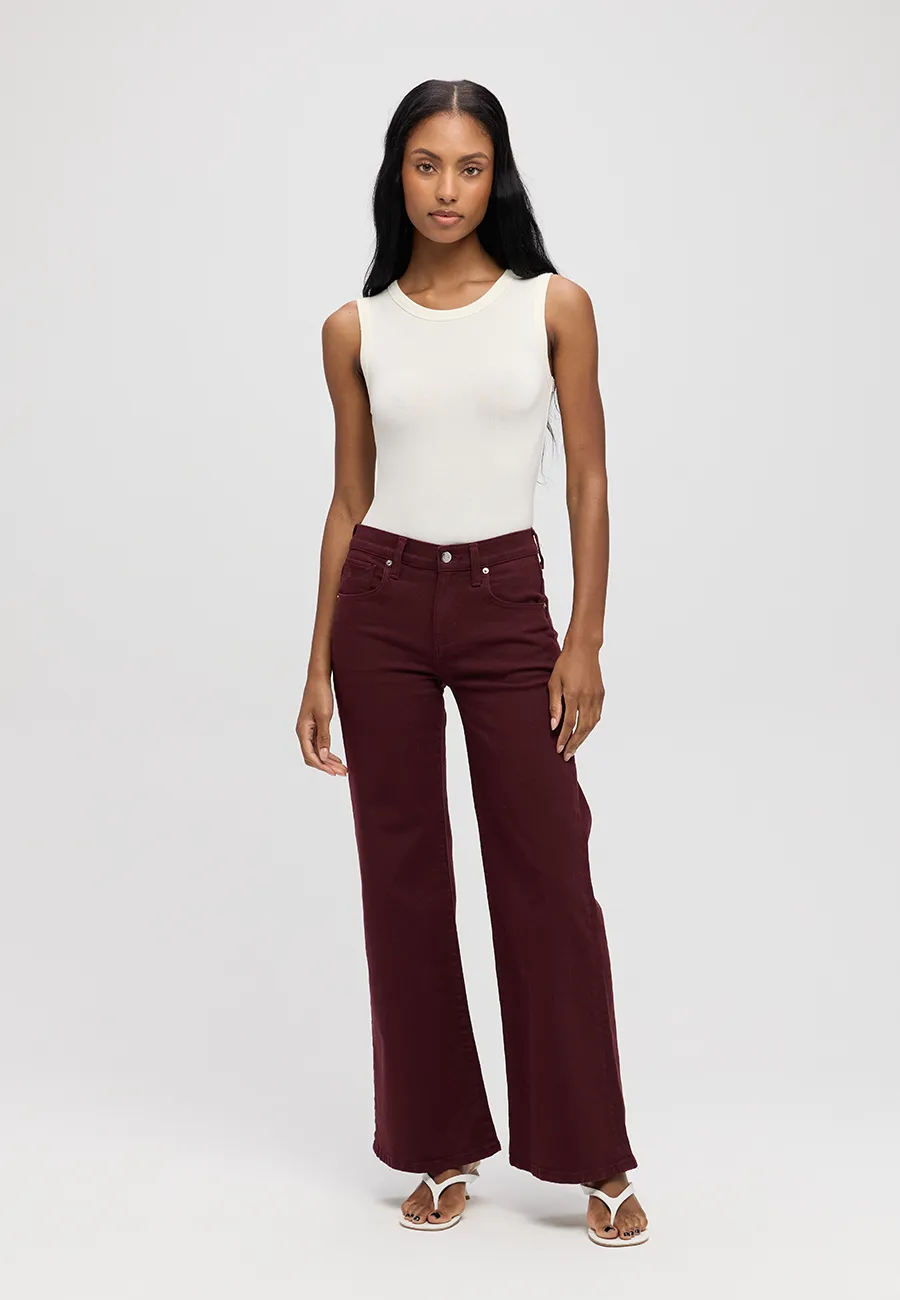 Romi French Wide Leg - Winetasting (FINAL SALE) sold by ÉTICA product image thumbnail 2