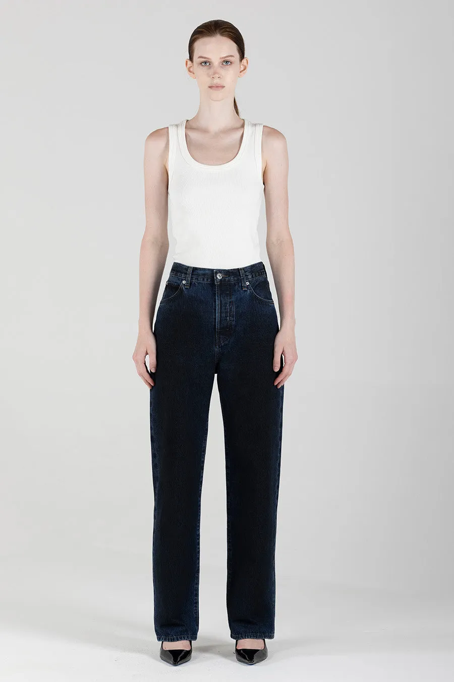 Archer High Rise Loose Fit - Dark Shadow (FINAL SALE) sold by ÉTICA